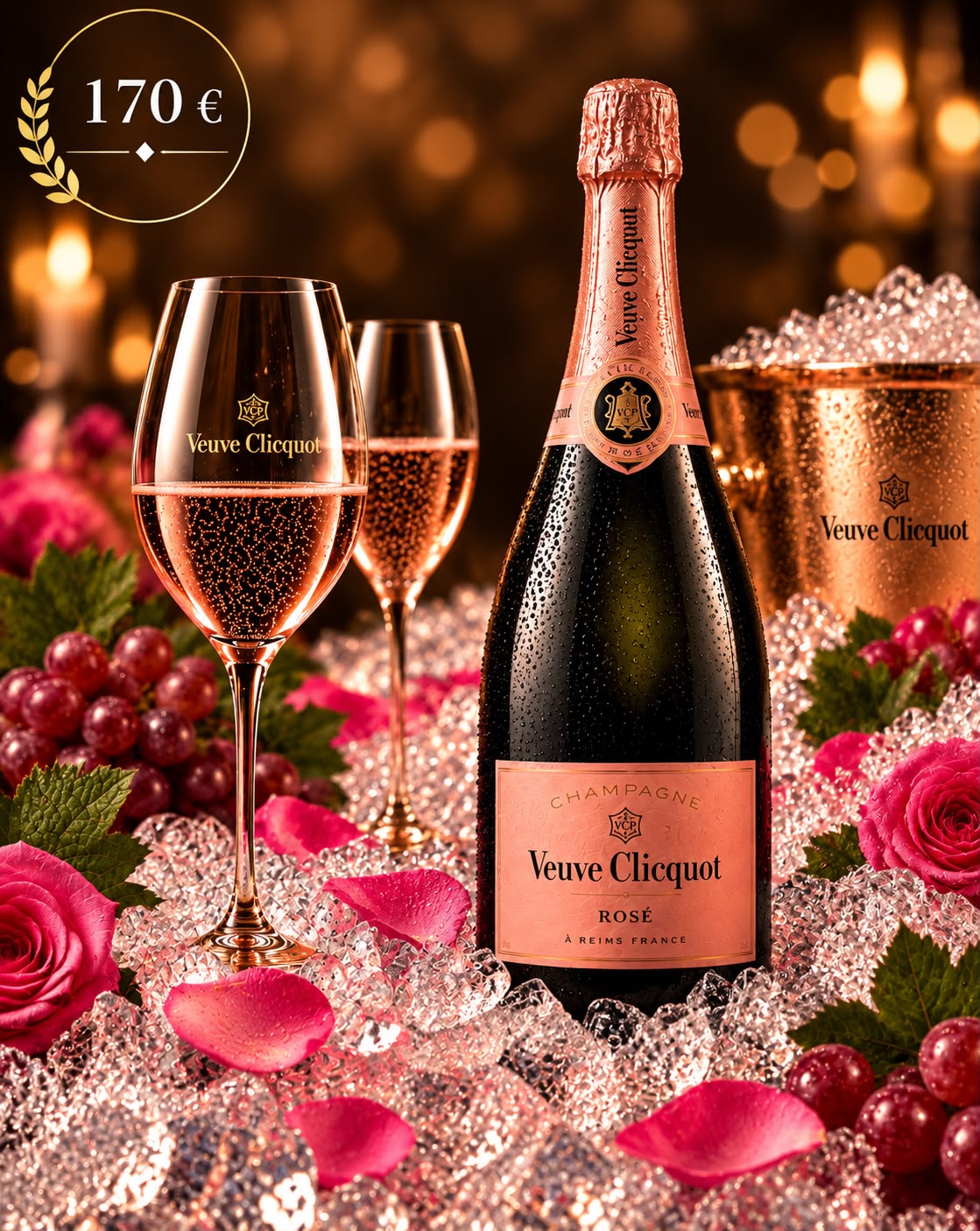 Veuve Clicquot Rosé – Champagner Rosé, 170 € pro Flasche