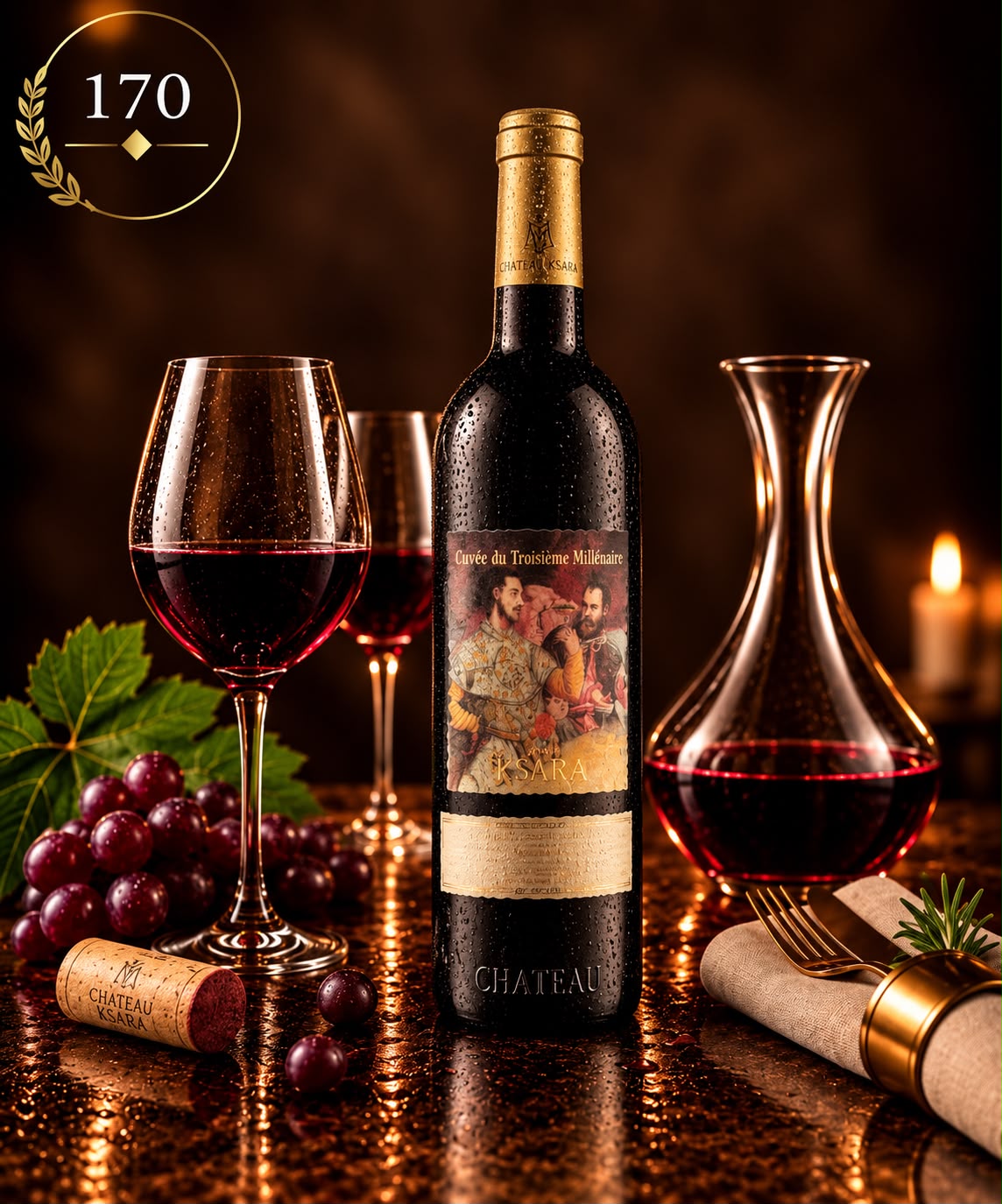 Château Ksara Cuvée du Troisième Millénaire – Rotwein, 170 € pro Flasche