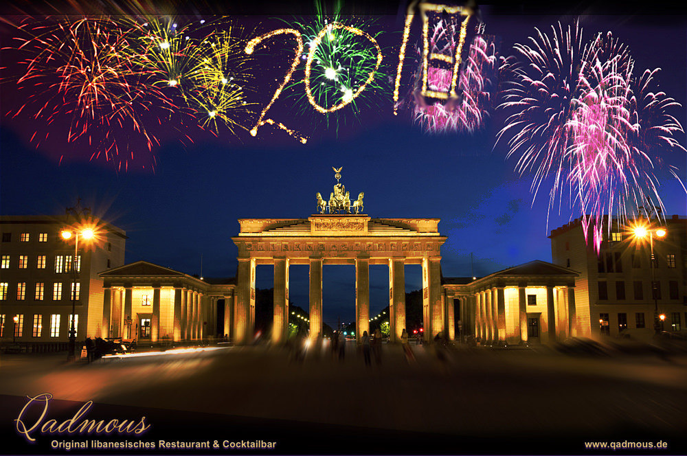 Ein frohes neues Jahr 2018 und viel Gesundheit wünscht Ihnen das gesamte Team vom original libanesischen Restaurant Qadmous in Berlin Mitte - Prenzlauer Berg Silvester Libanesisches Restaurant Berlin Mitte | 2017 - 2018 | Qadmous | Weihnachten 2017